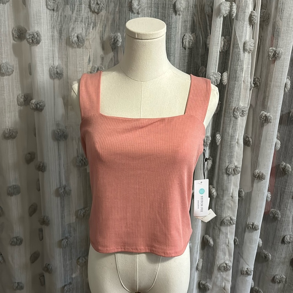 Nine Britton Gwendolyn Cropped Knit Top, Large